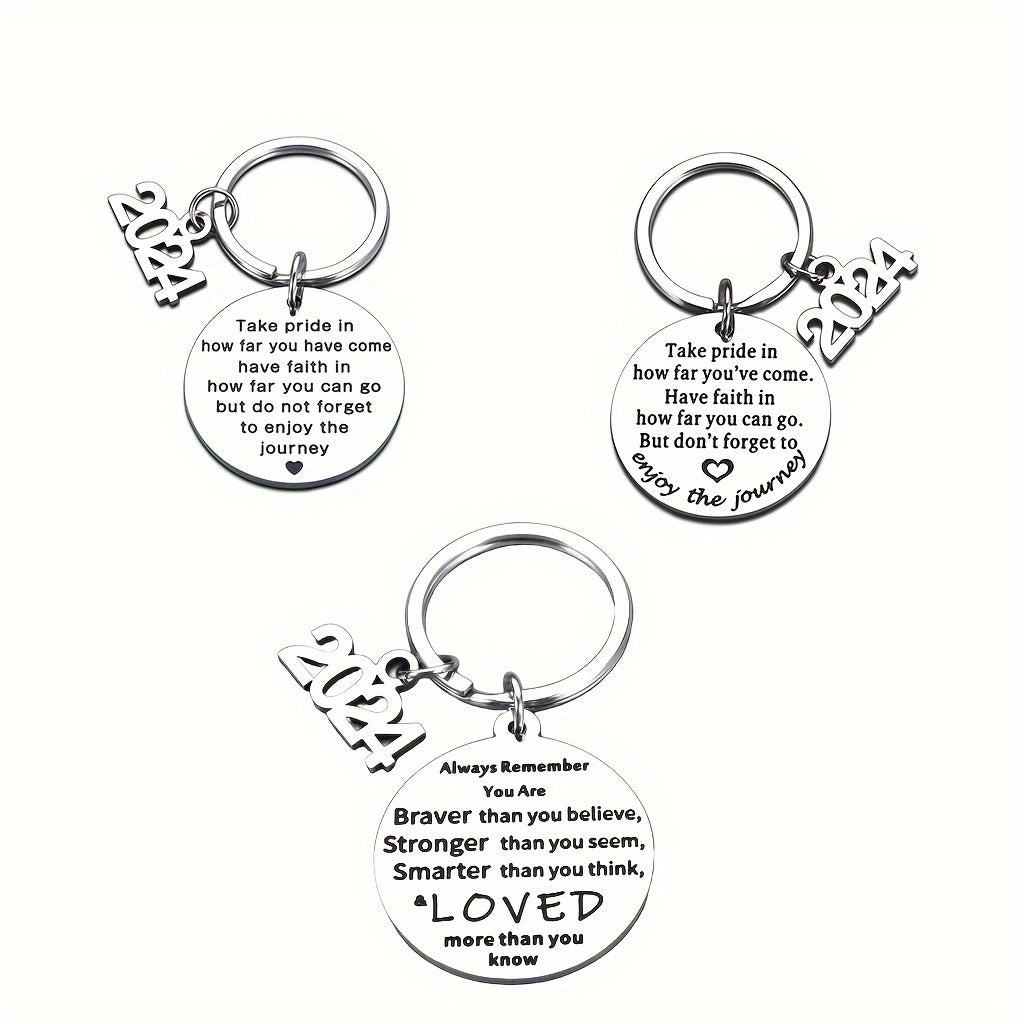 Stainless Steel Keychain Graduation Gift Backpack Pendant Small Gift