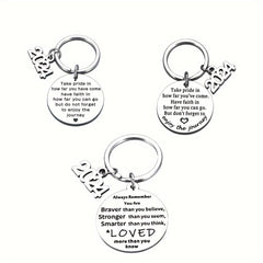 Stainless Steel Keychain Graduation Gift Backpack Pendant Small Gift