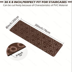 Non Slip Carpet Stair Treads 8x30 - Anti Slip Grip for Elders and Dogs