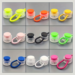 16pcs Round Ball Plastic Drawstring Cord Locks Double Hole Stopper