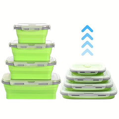 4pcs Collapsible Silicone Food Storage Containers Set of 4