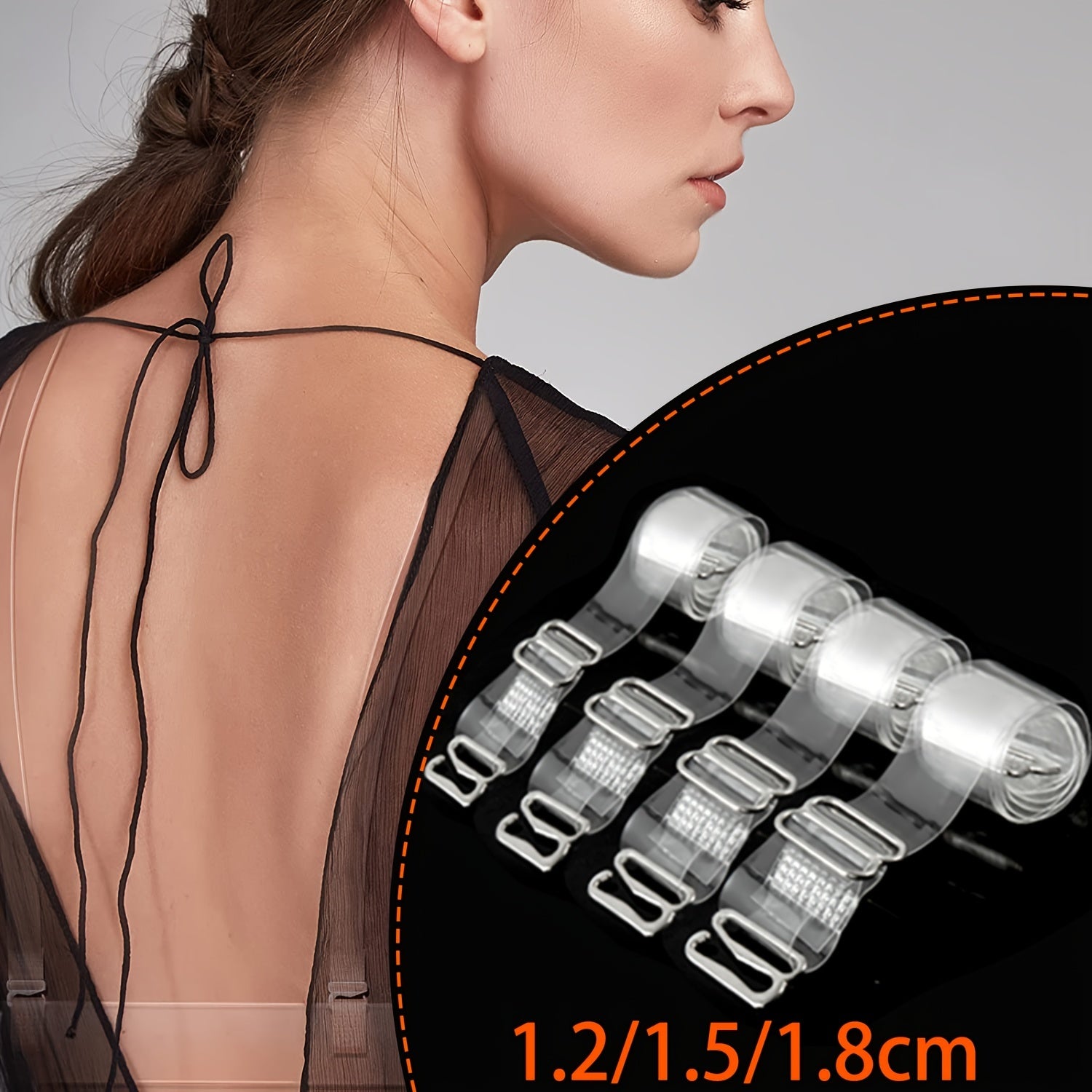 Invisible Non-slip Shoulder Straps Adjustable Underwear Straps