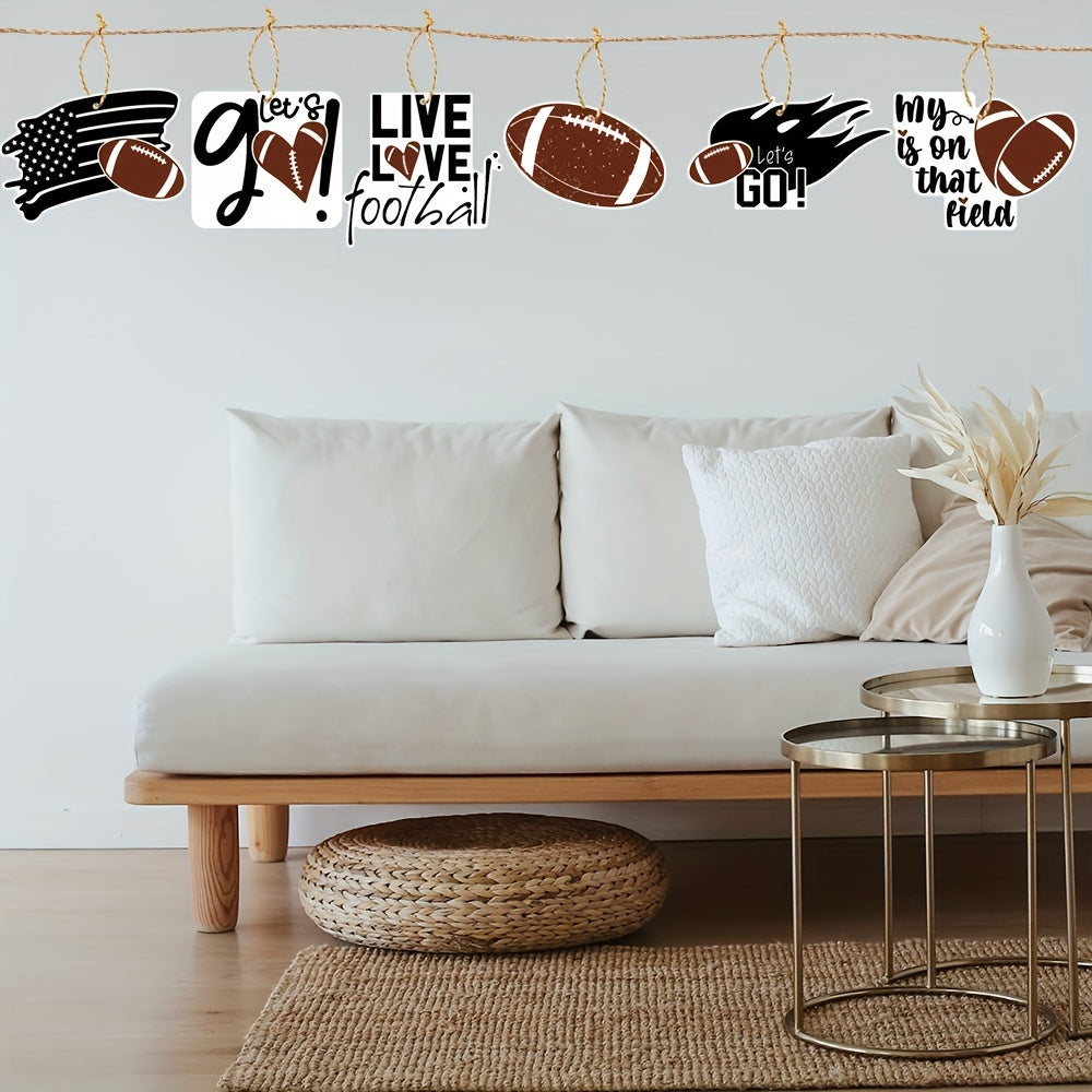 Football Coach & Team Ornaments Set - School & Friends Family Decoration