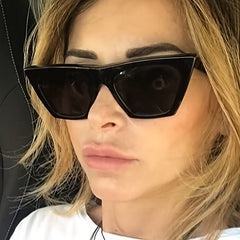 Vintage Oversized Cat Eye Y2K Gradient Sunglasses Women