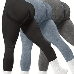3 Pack Seamless Soft Sports Leggings High Waisted Yoga Pants Women's Activewear