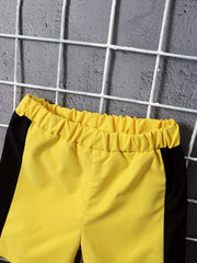 Boys Skateboard Print T Shirt And Shorts Set for Summer