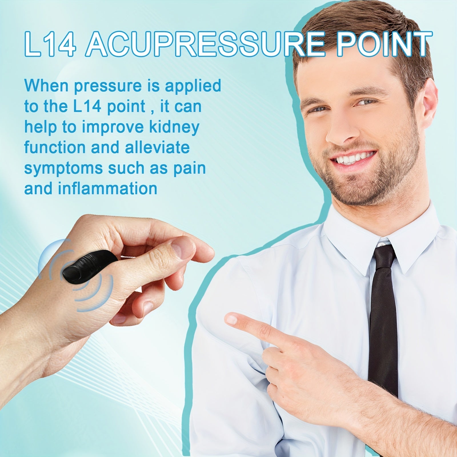 Portable Hand Acupressure Massage Clip Thumb Type Care Clip