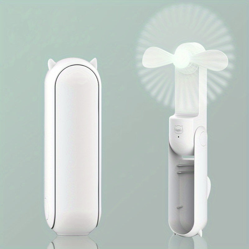 Portable Mini USB Folding Pocket Fan Rechargeable Handheld for Summer Travel