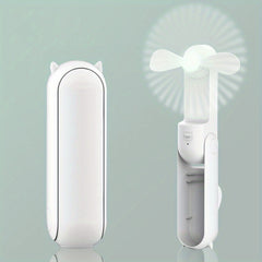 Portable Mini USB Folding Pocket Fan Rechargeable Handheld for Summer Travel