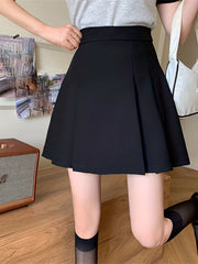 Pleated Skirt Above Knee Casual Wear for Spring & Summer