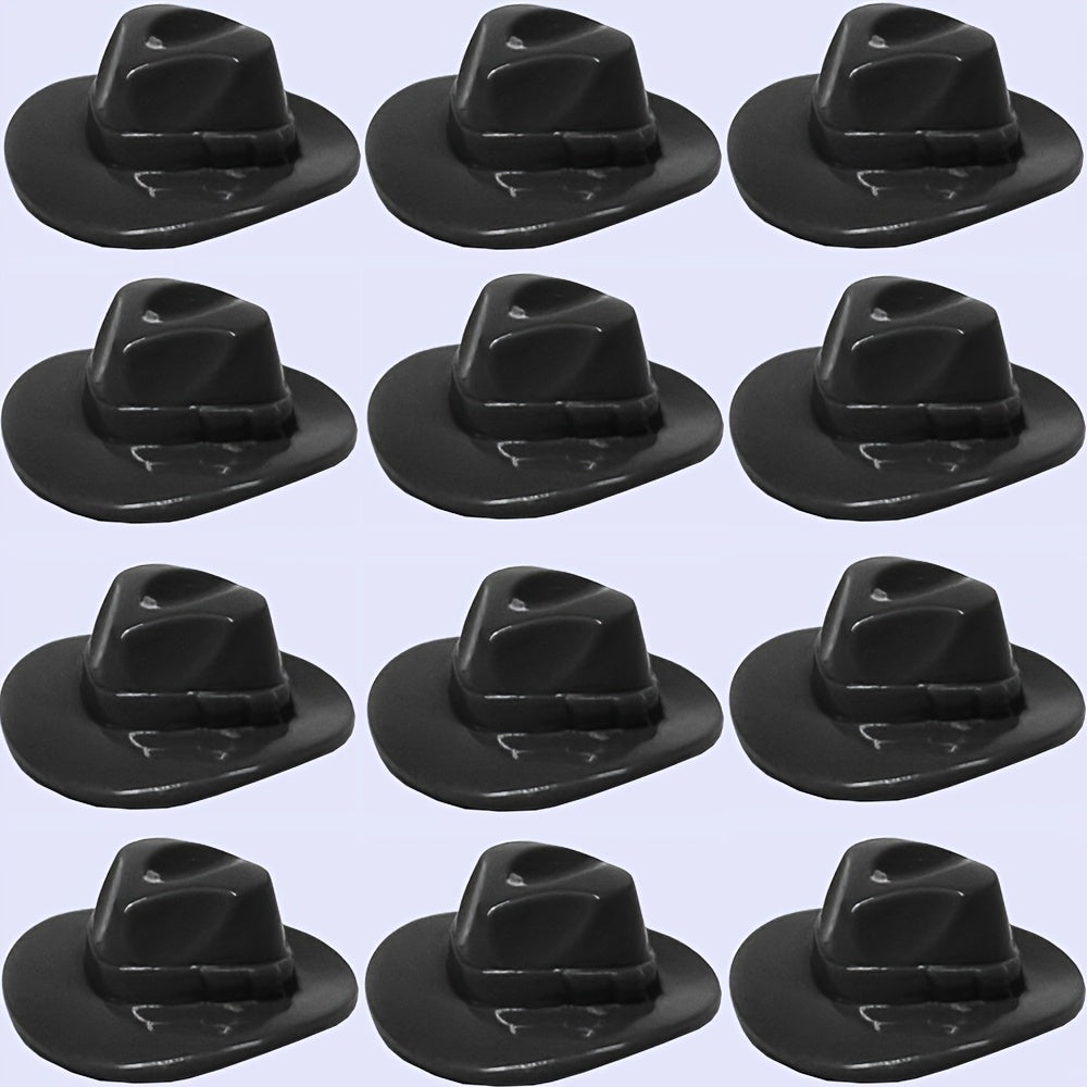 12pcs Mini Building Block Cowboy Hat DIY Christmas Dressing Toys