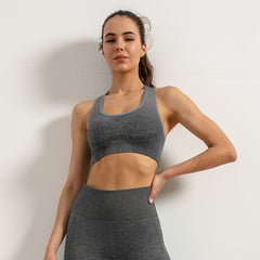 Ombre Sports Bra High Stretch Running Fitness Tank Top Women's Activewear