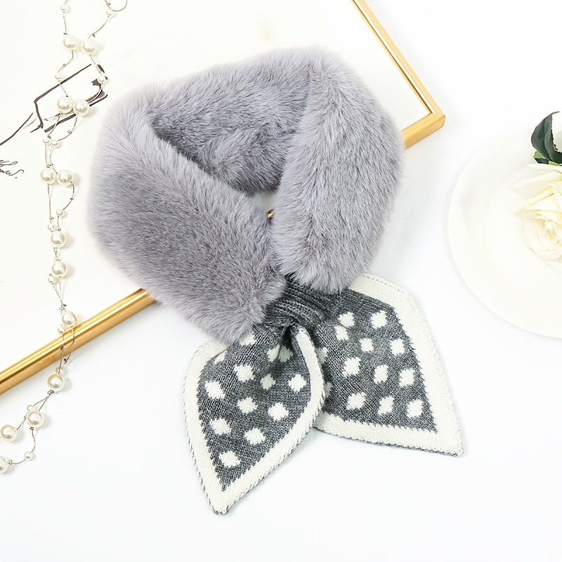 Winter Fuzzy Scarf Soft Plush Neckwear Fur Baby Collar