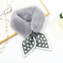 Winter Fuzzy Scarf Soft Plush Neckwear Fur Baby Collar