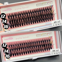 60 Cluster Lashes 30D 40D C Curl Individual DIY Eyelash Extension Mix 12 14 16mm