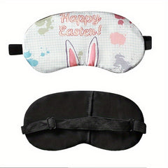 Cartoon Animal Polyester Blackout Eye Mask Soft Cooling Sleep Blindfold