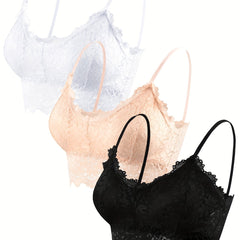 Floral Lace Wireless Bras Women's Lingerie Set
