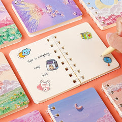Mini Pocket Notebook Creative Lovely Diary Pen