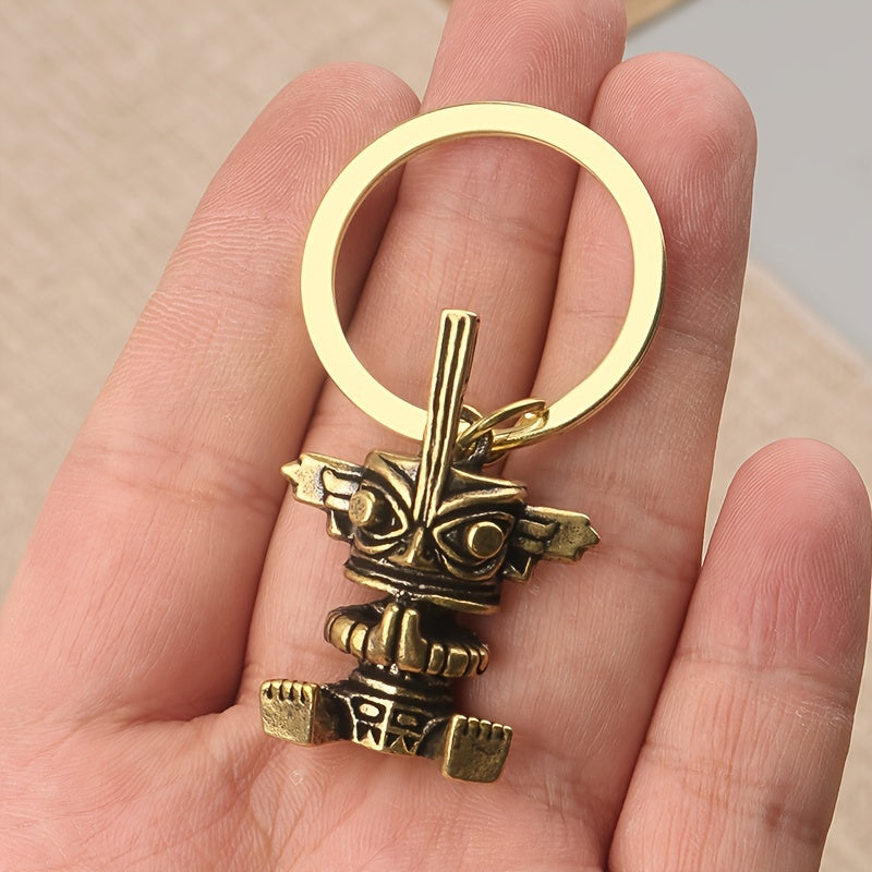Sanxingdui Creative Keychain Keyring Pendant Retro Car Key Ring Pendant