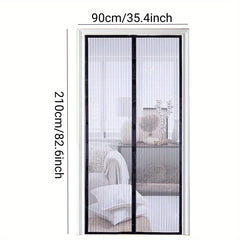 Magnetic Screen Door Self Sealing Heavy Duty Hands Mesh Partition Keeps Bugs Out