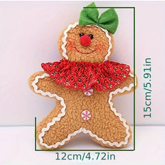 Gingerbread Man Christmas Tree Pendant Fabric Doll