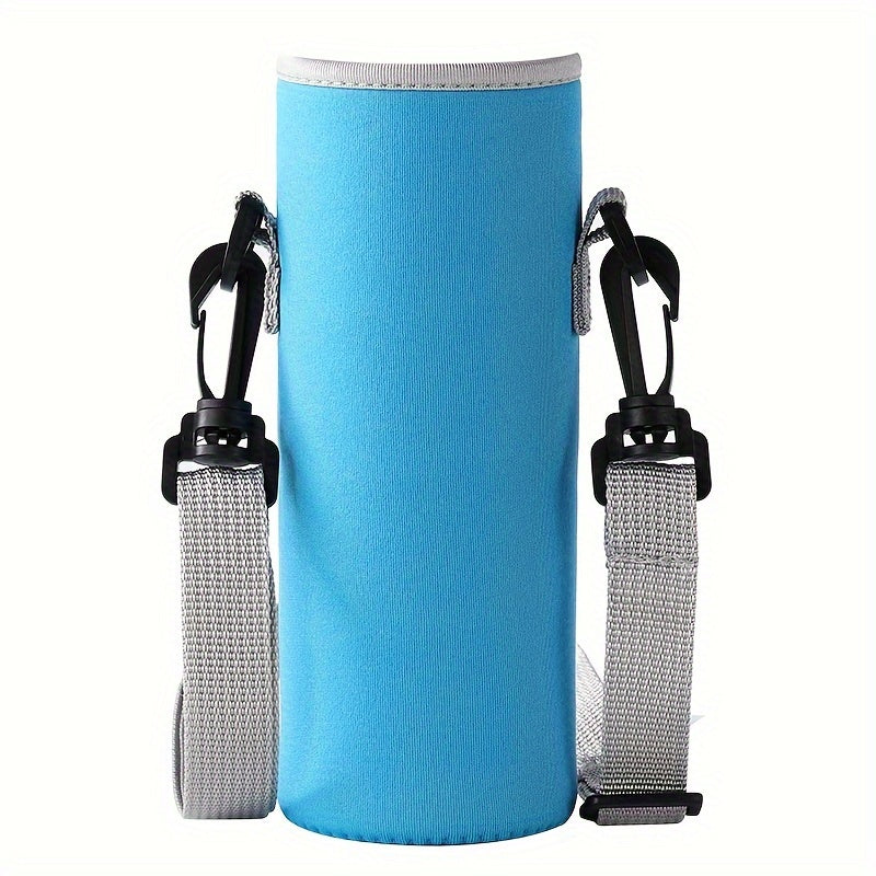 Reusable Water Bottle Bag Adjustable Strap Crossbody Sleeve Outdoor