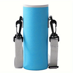 Reusable Water Bottle Bag Adjustable Strap Crossbody Sleeve Outdoor