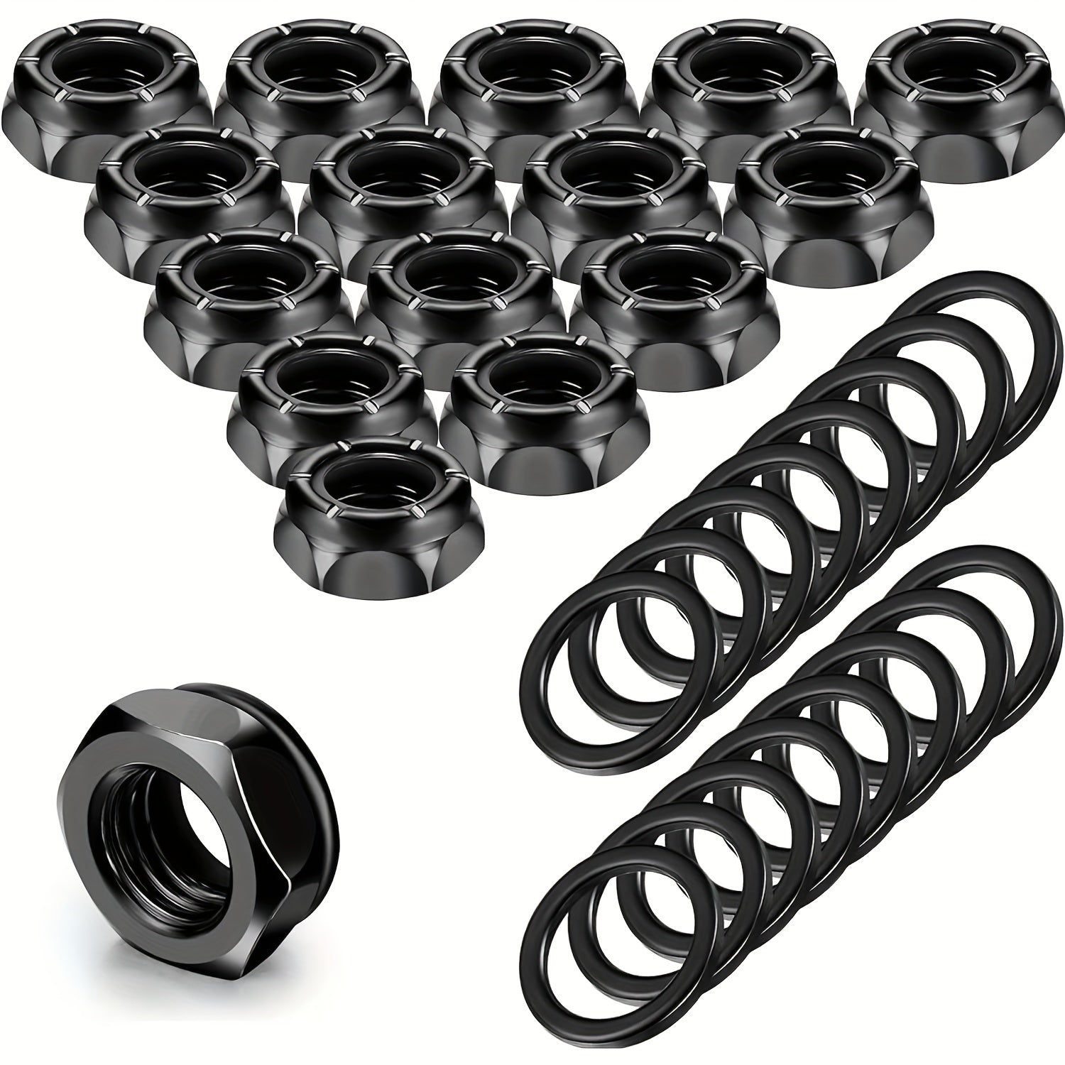 16pcs Skateboard Nuts And Washers Hardware Kit