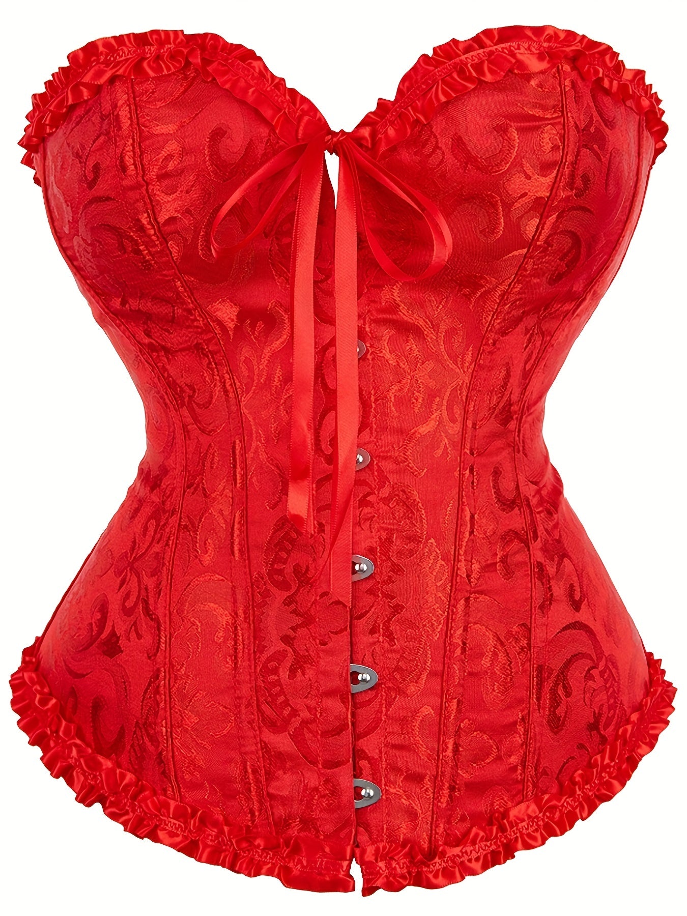 Strapless Corset Bustier Tummy Control Lace Up Body Shaper