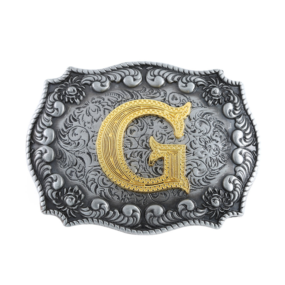 Personality Casual Western Denim Letter G Belt Buckle