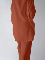 Casual Two Piece Set Long Sleeve Crew Neck Loose Tops & Wide Leg Pants