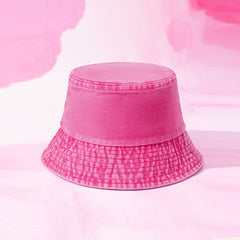 Distressed Bucket Hat Candy Denim Fisherman Cap