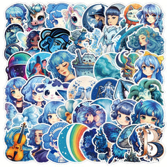 50pcs Graffiti Stickers For Suitcases Helmet Skateboard Scrapbook DIY Creative