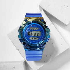 Transparent Strap Bright Gradient Student Watch