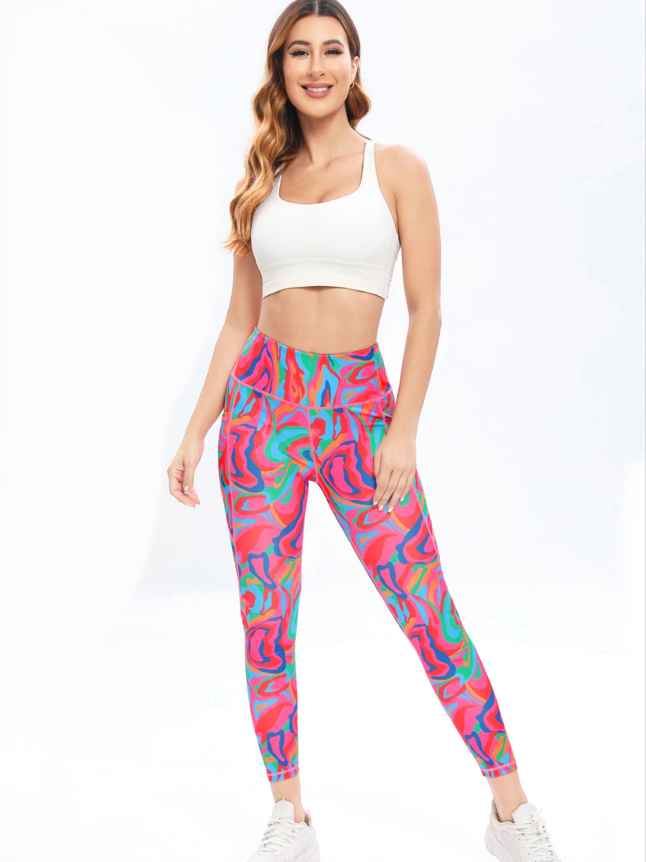 Colorful Yoga Pants High Waist Slimming Leggings