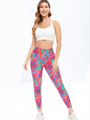 Colorful Yoga Pants High Waist Slimming Leggings