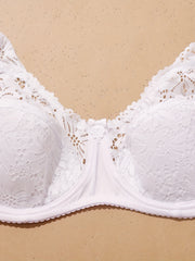 Bra Women's Plus Lace Underwire Lightly Lined Bra