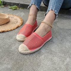 Women's Breathable Espadrille Flat Shoes Slip On Loafers