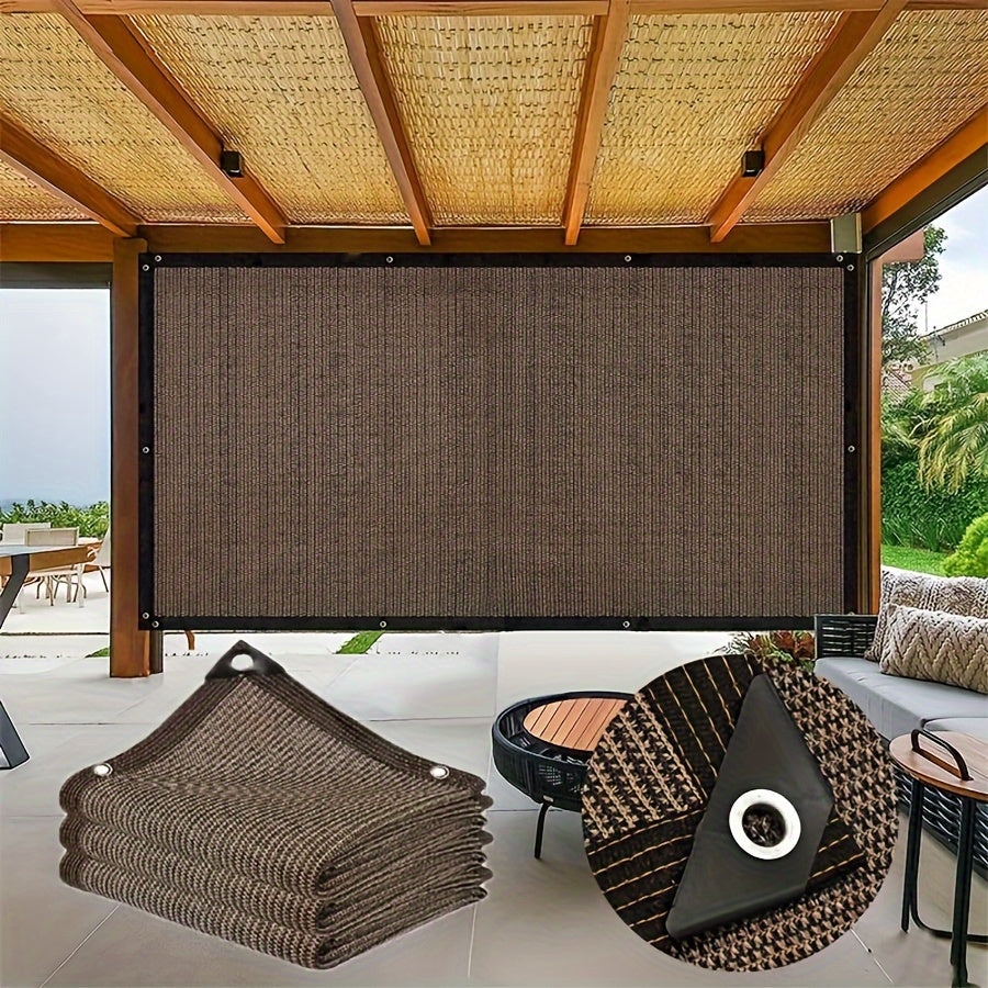 Privacy Decor Fence Sunscreen Fabric with Grommets for Balcony Courtyard