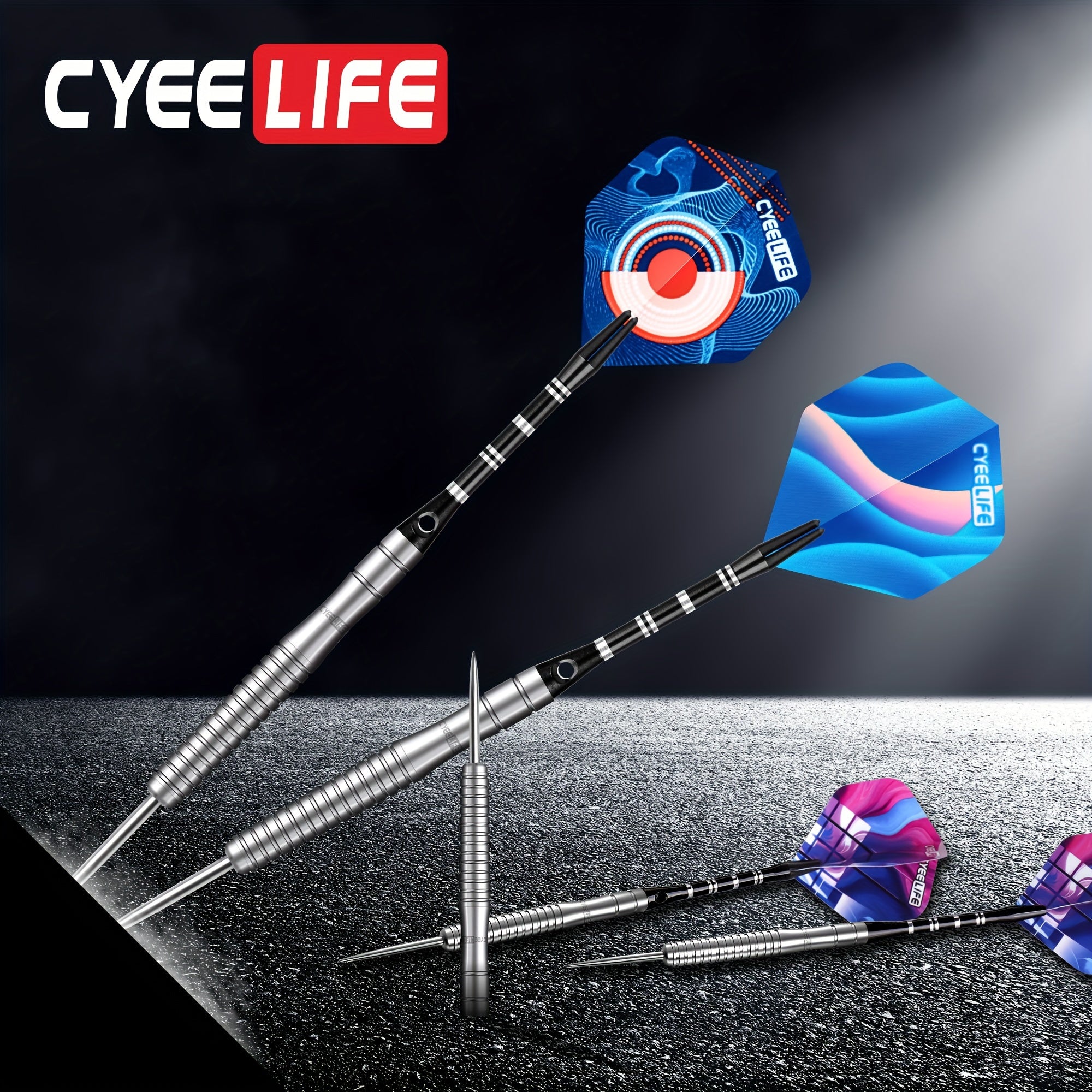 3pcs 23g Tungsten Steel Dart Set for Outdoor and Indoor Training