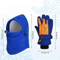 Winter Hat And Ski Gloves Set Windproof Balaclava Ski Mask