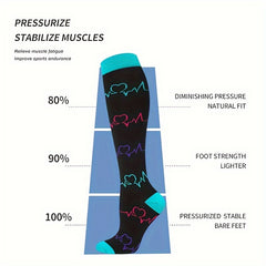 10 Pairs Men's Compression Socks for Sports, Sweat-wicking Breathable Socks