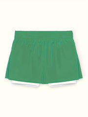 Men's High Stretch Sports Shorts with Zipper Pocket