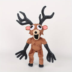 Horror Deer Plush Toy with Glowing Red Eyes