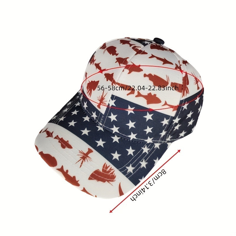 Pentagram Print Baseball Cap Block Unisex Sun Hat Adjustable