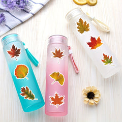 50pc Maple Leaves Stickers Adhesive Foam Fall Leaves Thanksgiving Party Decor