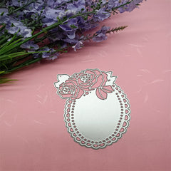 Rose Lace Greeting Card Cutting Die for DIY Scrapbooking
