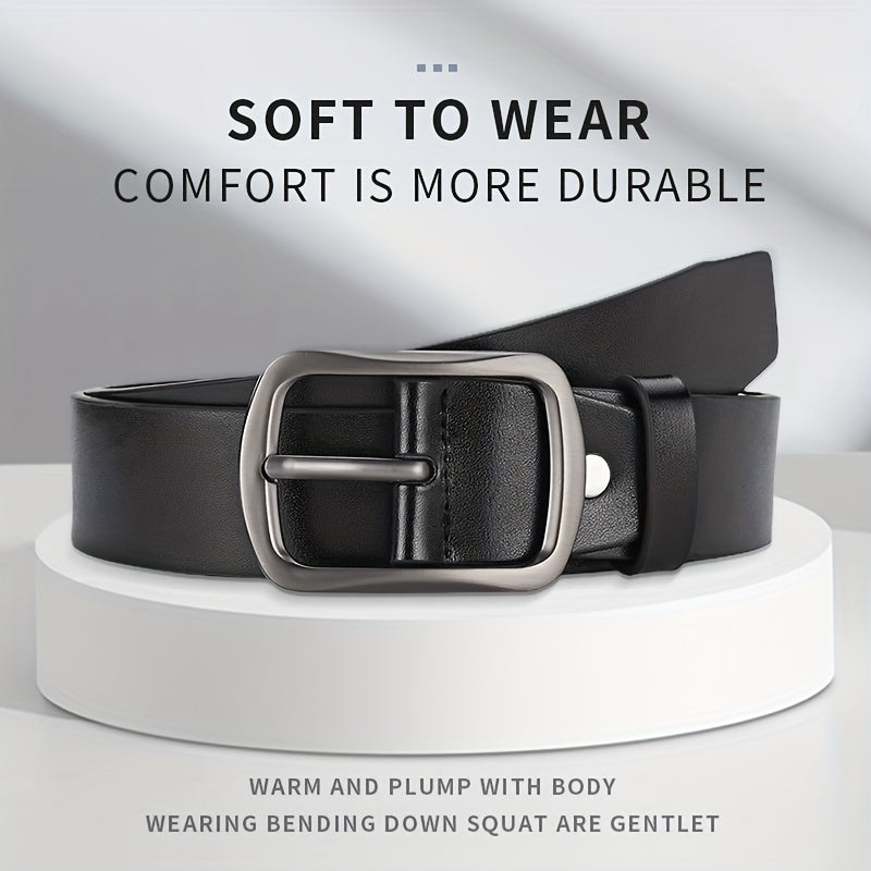 Men's Casual PU Leather Belt for Pants Jeans
