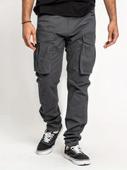 Solid Pocket Cargo Pants Men's Casual Outdoor Joggers