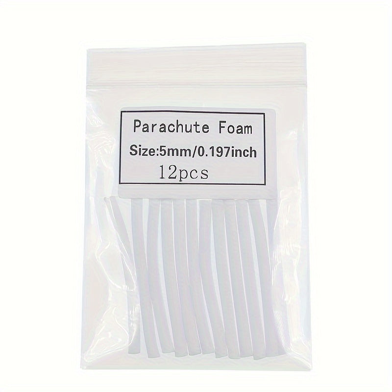 12pcs Dry Fly Parachute Foam for Fly Hooks Fishing Tackle